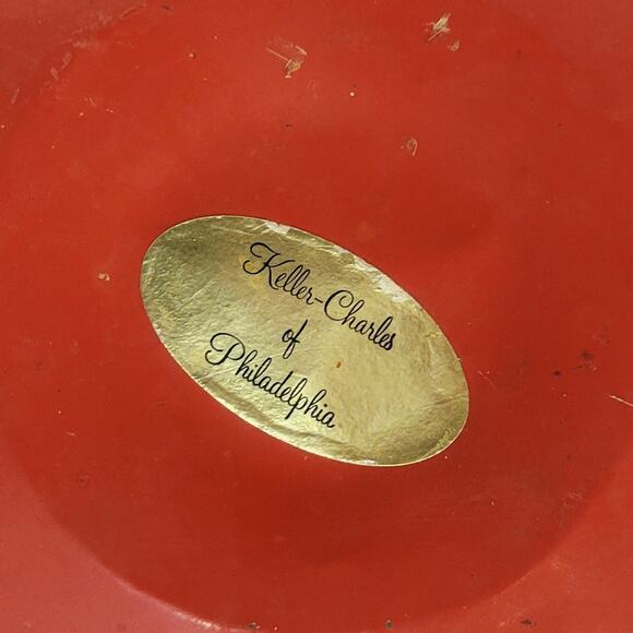 Vintage Keller-Charles Cardinal Bird Decorative Tin Bucket with Lid and Handle - Picture 6 of 16